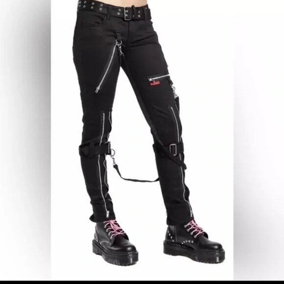 Like New, Womens 5, Tripp NYC Zipper Bondage D Ring Skinny Pants, Daang Goodman - Picture 1 of 13